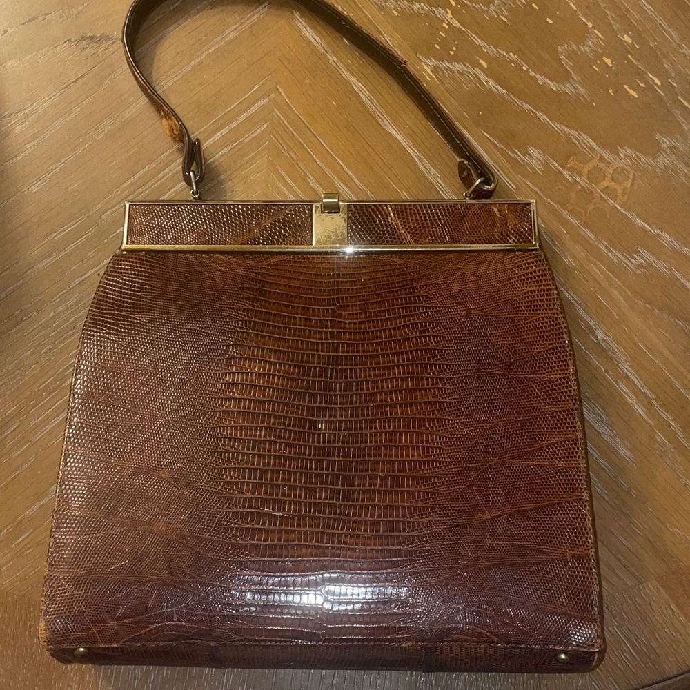 Vintage Brown Animal Skin Purse